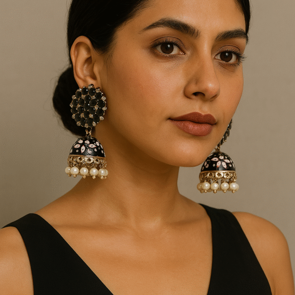 Meenakari Metal Jhumki